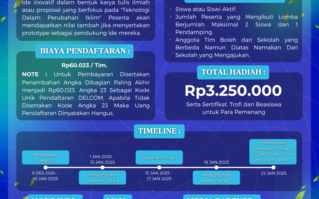 DELCOM 3.0 (Dinus Electrical Competition)
