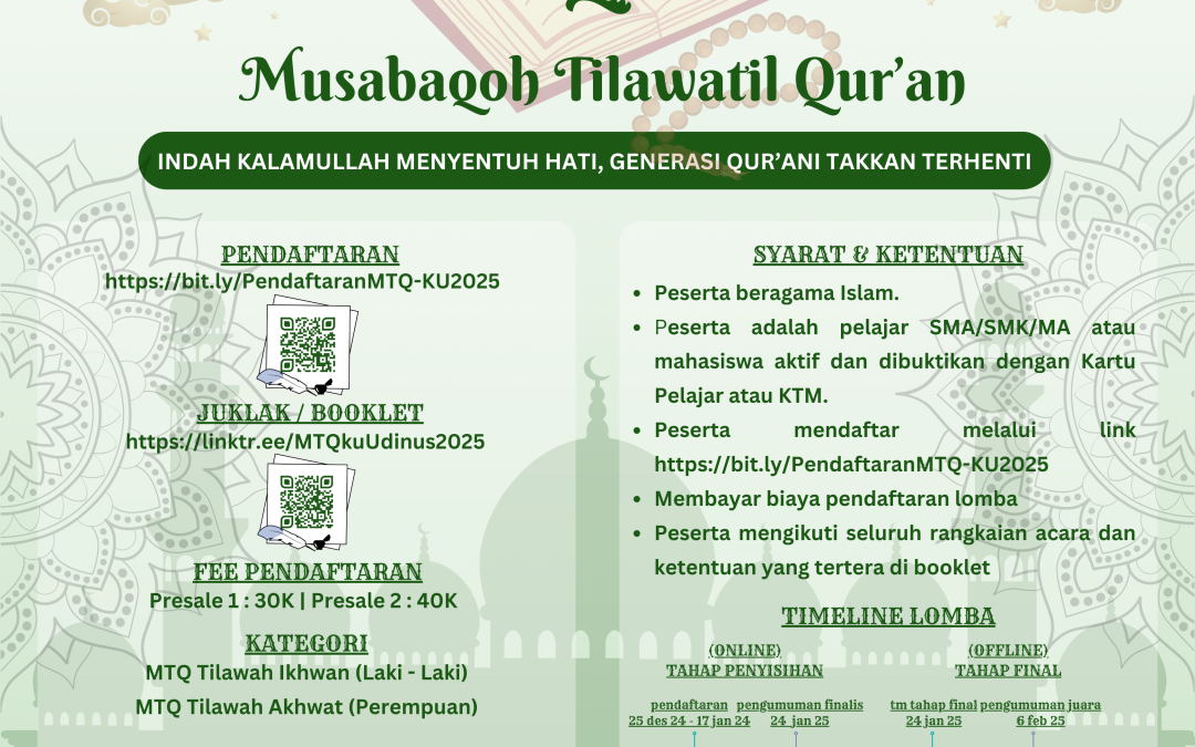 Musabaqah Tilawatil Qur’an Kampus Udinus (MTQ – KU) 2025
